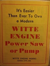 Witte Engine Works bundle w/order form, price list & 2 typed letters EA Crouch