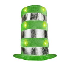 Light Up Shamrock Tall Top Hats
