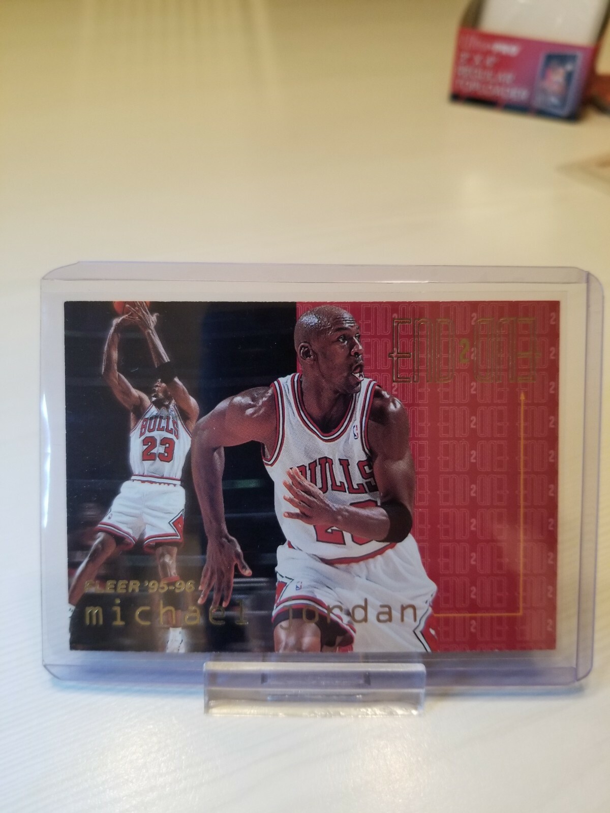 1995-96 Fleer Michael Jordan #9 End 2 End Insert EX-NM Bulls HOF GOAT