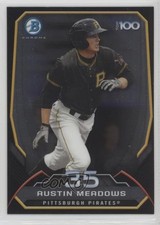 2014 Bowman Bowman's Top 100 Prospects Chrome Austin Meadows #BTP-35 c7w