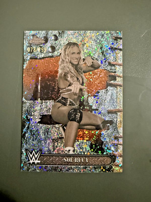 Sol Ruca 2025 Topps Chrome WWE Cactus Jack SPECKLE REFRACTOR /299 #93