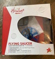 Hamleys Flying Saucer Remote Control Toy LED NEW Sealed Box BLUE