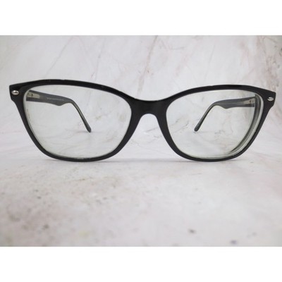 WP 20207 Cat Eye Eyeglass Frames Black Crystal 58-17-150 Mens Eyewear