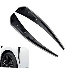 2PCS Car Fender Side Vents, ABS Spoiler Body Fender Decor Sticker, Air Flow