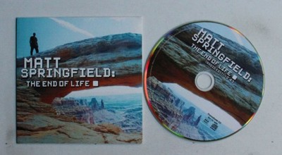Matt Springfield The End Of Life Belgium Adv CDR Single Cardcover 2012