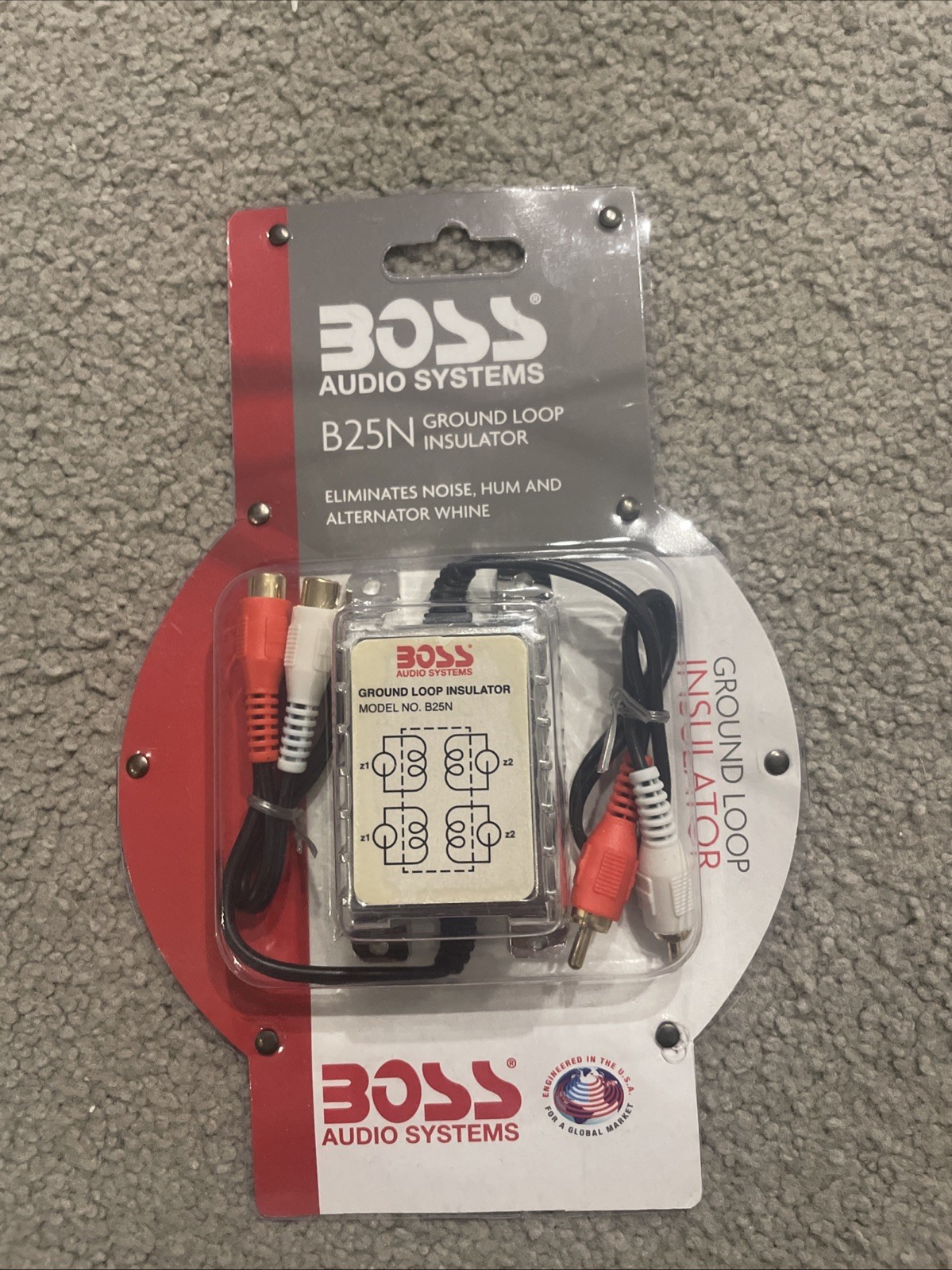 Boss Audio Systems Ground Loop Isolator B25N Noise Filter Fo