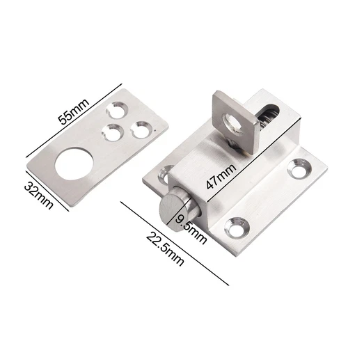 Spring Latch Door Installation Latchbolt Lightweight Portable Security - Picture 7 of 72