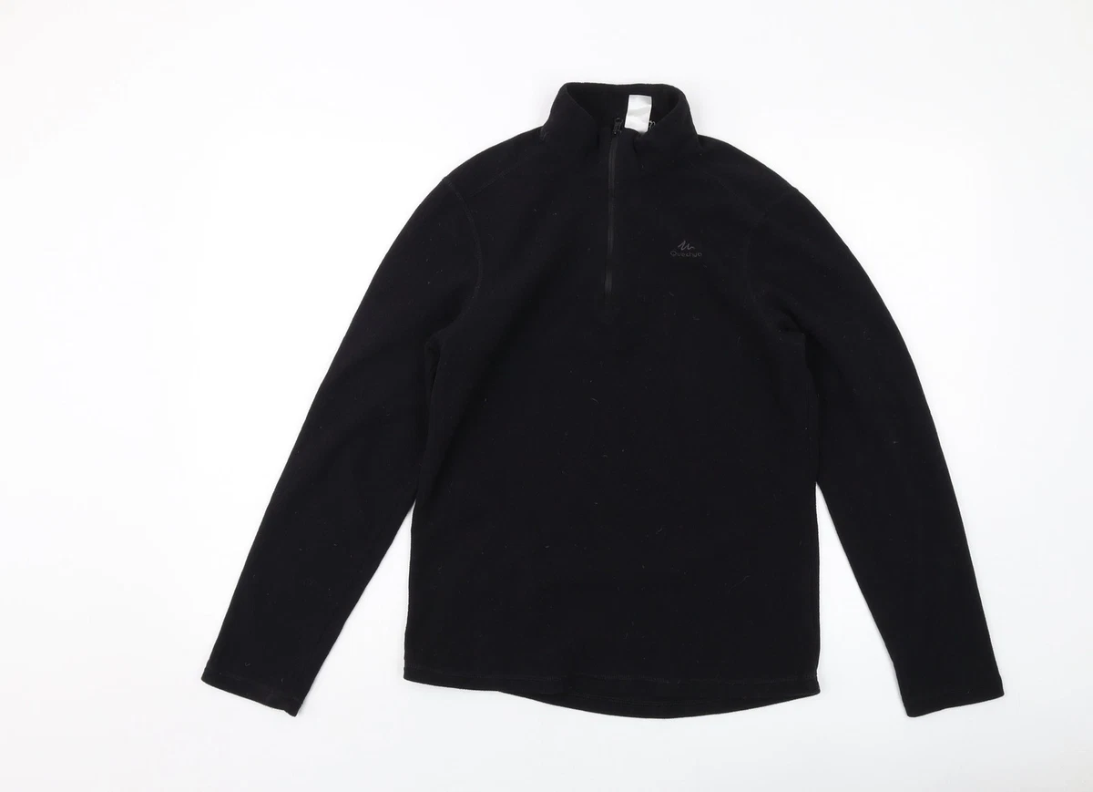 Sweat à capuche zippé quart de longueur, pull en polaire, col