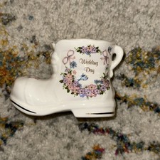 Polly-Anna Bone China Wellington Ornament