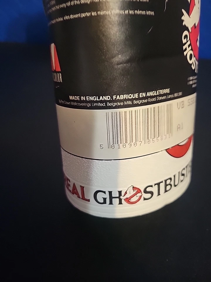 Papel de borde de pared delgado The Real Ghostbusters 1986 hecho en Inglaterra RARO de colección Foto 4 de 4