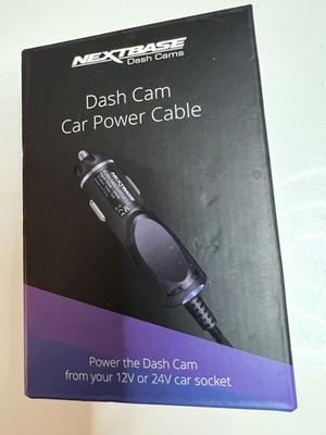Nextbase Dash Cam Car Power Cable - 12V Or 24V Car Socket MA 02139 Neu OVP