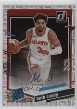 2023-24 Panini Donruss Rated Rookie Choice Signatures Seth Lundy #294 Auto 1p4b