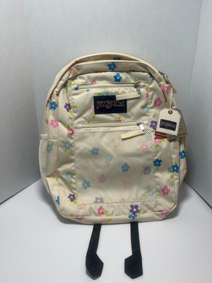 JanSport Duo 32L Backpack Floral Cutout Cream Floral Print NWT