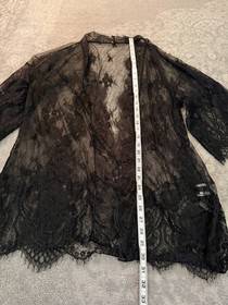 Black Lace Kimono Robe Babydoll Avidlove Lingerie Gothic Sexy Large Whimsygoth