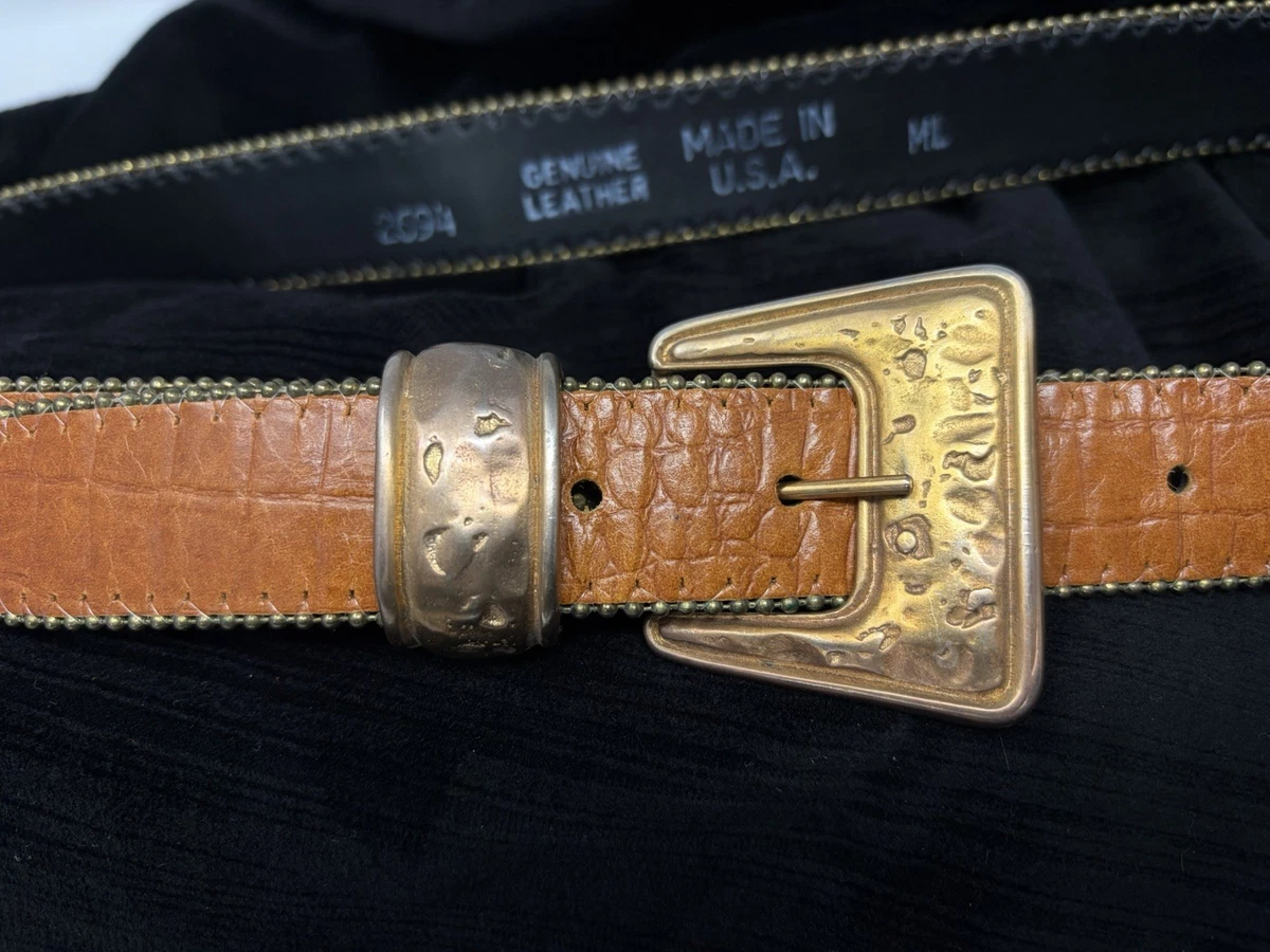 Chico\'s vintage Warm Brown Genuine Leather Belt Vintage CHICO main image 2