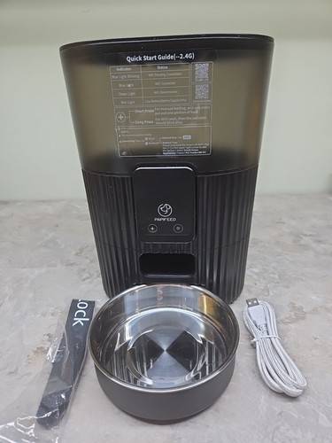 Smart Automatic Feeder: WiFi Pet Feeder w/APP Control for Remote Feed New No Box - Picture 2 of 17