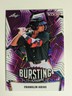 Franklin Arias 2025 Leaf Vivid Baseball Purple Bursting With Talent 1/1 Red Sox
