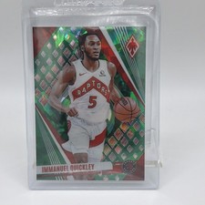 2023-24 Panini Phoenix #7 Immanuel Quickley Phoenix Green Ice #/149
