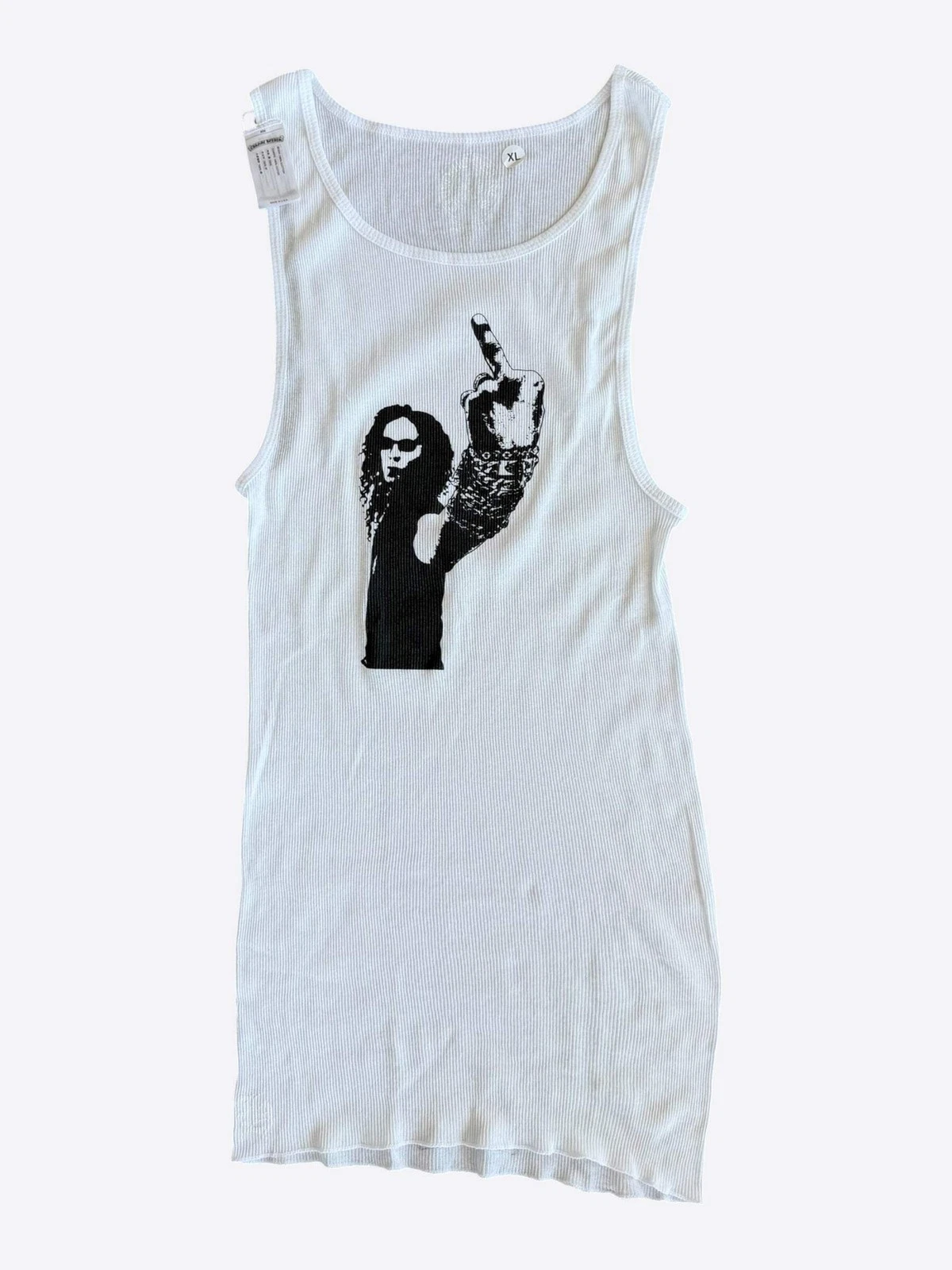 Chrome Hearts White & Black Richard Stark Graphic Tank Top