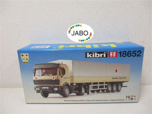 (RH/11) Kibri H0 18652 MB lona semirremolque DRK NUEVO/EMBALAJE ORIGINAL | Zustand: Neu