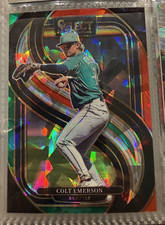 Colt Emerson Select (cracked ice / holo)  #132 Seattle Mariners Prizm