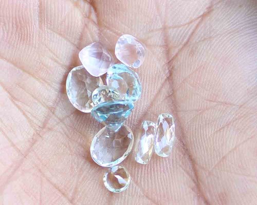 Round Faceted Cut Pair Assorted Gemstones 12.60 Ct. Mix Loose Gemstone 10 Pic - Picture 2 of 3
