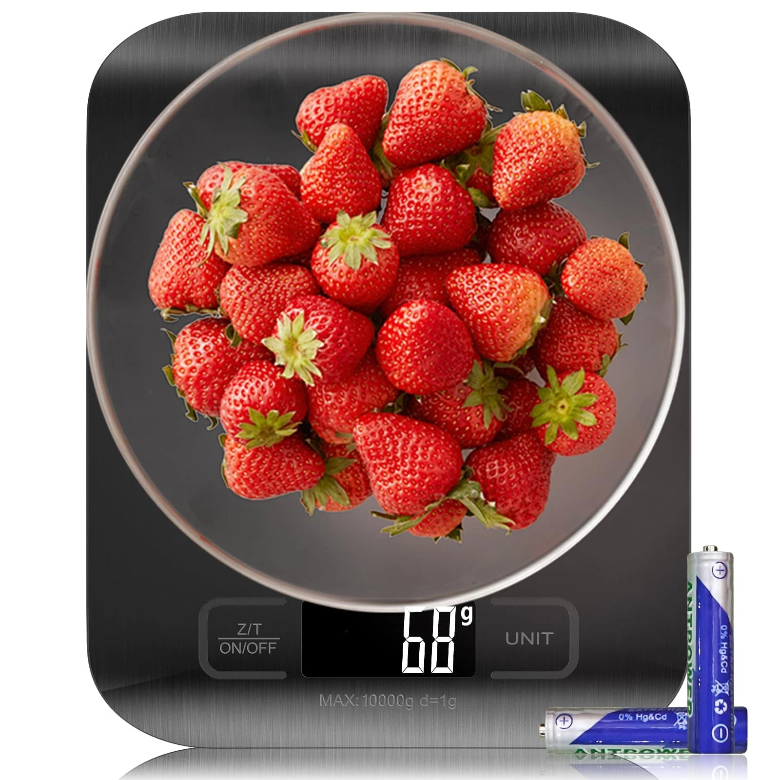 Kitchen Scales Digital,10KG Kitchen Scales with LCD Display Digital Scales, Letter Scales...