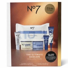 No7 Lift  Luminate Skincare Set Day Night Cream SPF 30 Eye Serum Wipes