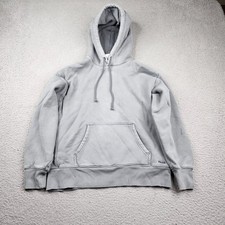 Aritzia TNA Sweatfleece Cozy Fleece Hoodie Womens XS Gray Boyfriend Fit Pullover