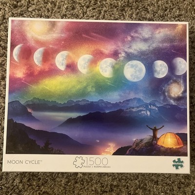 Buffalo Games 1500 Piece Jigsaw Puzzle Moon Cycle Bran New Rompecabezas
