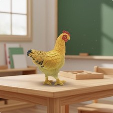 6 Pièces Figurine Volaille Éducative Jouet Ferme Figurine Animaux Accessoire B