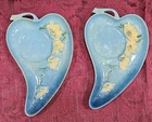 Pair of Roseville Pottery Wincraft 1948 Mid Century Modern Tray # 230-7