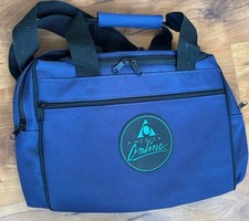 Vintage AOL America Online Duffle Bag Blue Canvas W/Multiple Zippers/Pockets NEW