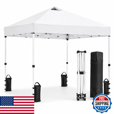 Aleweyine 10X10 Pop Up Canopy Tent One-Person Setup Waterproof Uv-Blocking