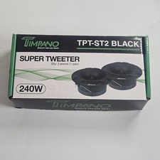 Timpano TPT-ST2 Black 4  Super Tweeter Car Audio Black 4 Ohms Pair Comfortable