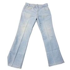 Vintage Levis 517 Jeans Mens 34x32 Light Wash Bootcut Denim USA Made 90s