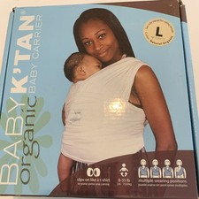 Organic Baby K tan Carrier 100 GOTS Certified Cotton: 1 Easy Open Box Em6