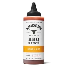 Kinder's Honey Hot BBQ Sauce Premium Handcrafted Gluten Free No HFCS 15.5 Oz