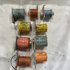 VINTAGE WILLIAMS PINBALL POP BUMPER  KICKER COILS  MISC COILS 9 TOTAL SEE PHOTOS