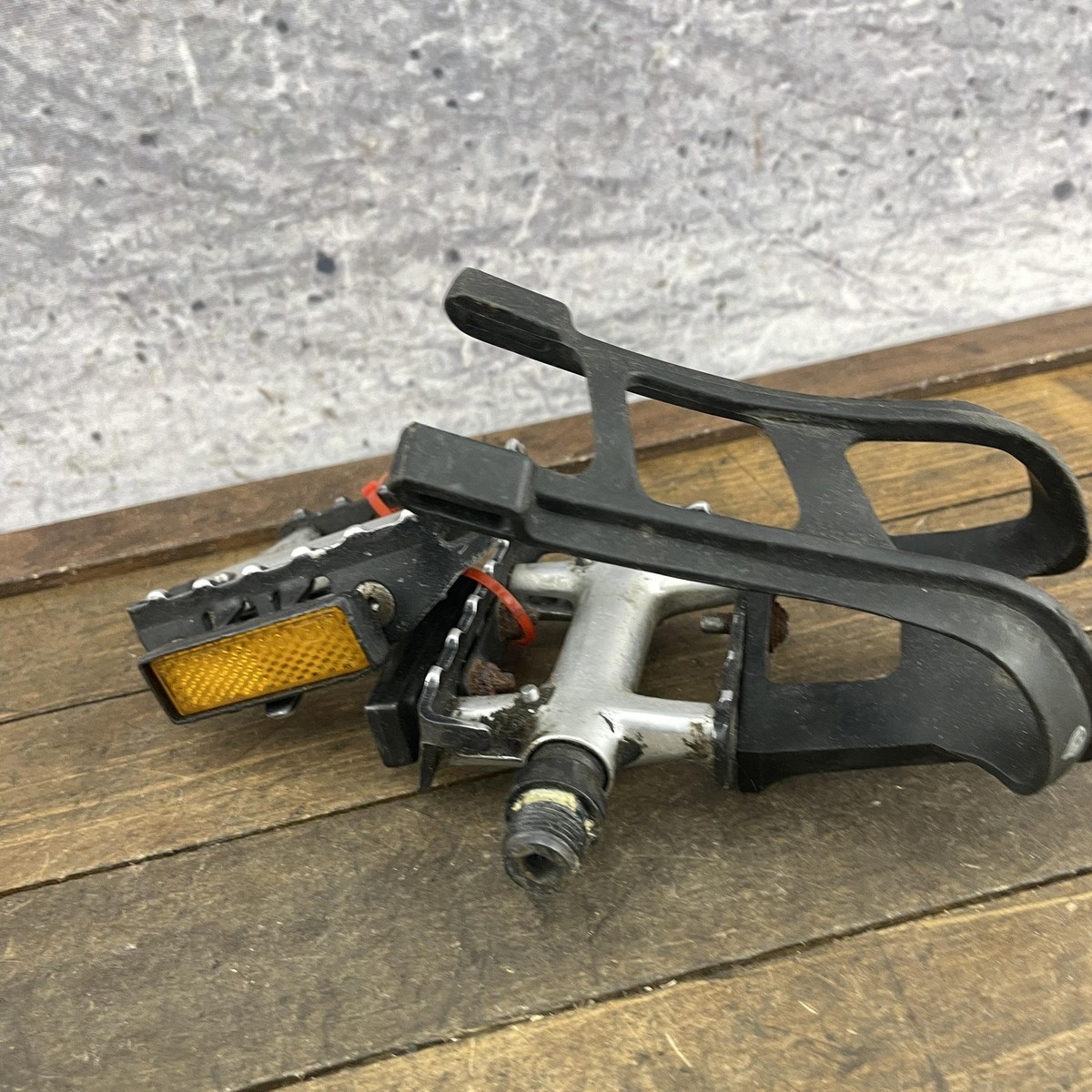 Coppia Ganci Pedale Shogun - Design Deore XT - Nero - NOS Retrò Per MTB