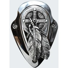 Chrome Dome Polished Aluminum Medicine Wheel Horn Cover Insert - IFI-2