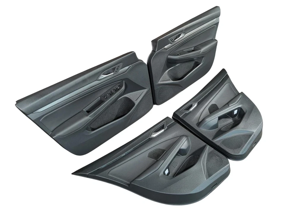 2022 - 2024 大众高尔夫 GTI 黑色皮革门板带碳风格装饰 MK8 — 第 2/4 张图片