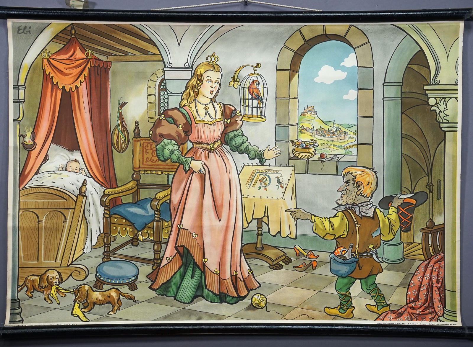 Fairy Taile Wall Chart Mural Rumpelstiltskin Vintage Rollable Mural Poster