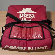 Vintage Pizza Hut Insulated Delivery Bag “Comin’ In Hot”