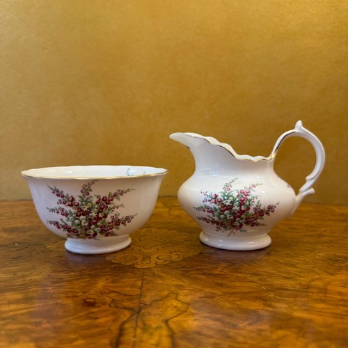 Vintage Hammersley Milk Jug & Sugar Bowl Set