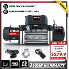 X-BULL Electric Winch 12000lb Remote Control Waterproof Truck Trailer Off-Road