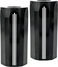 PERFORMANCE MACHINE (PM) 0208-2045-BM Fork Slider Covers - Tech - Contrast Cut