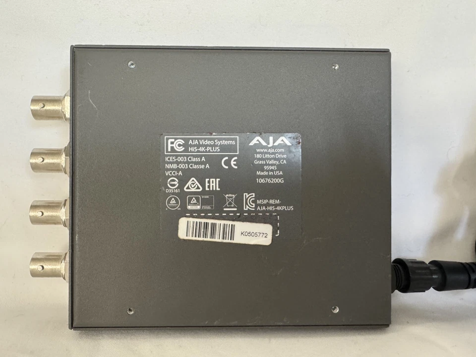 Convertidor AJA Hi5‐4K‐Plus SDI a HDMI 2.0 4K60 con fuente de alimentación probado funcionando Foto 2 de 4