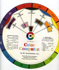 Color Computer by Grumbacher Paint Color Harmony Wheel B 420