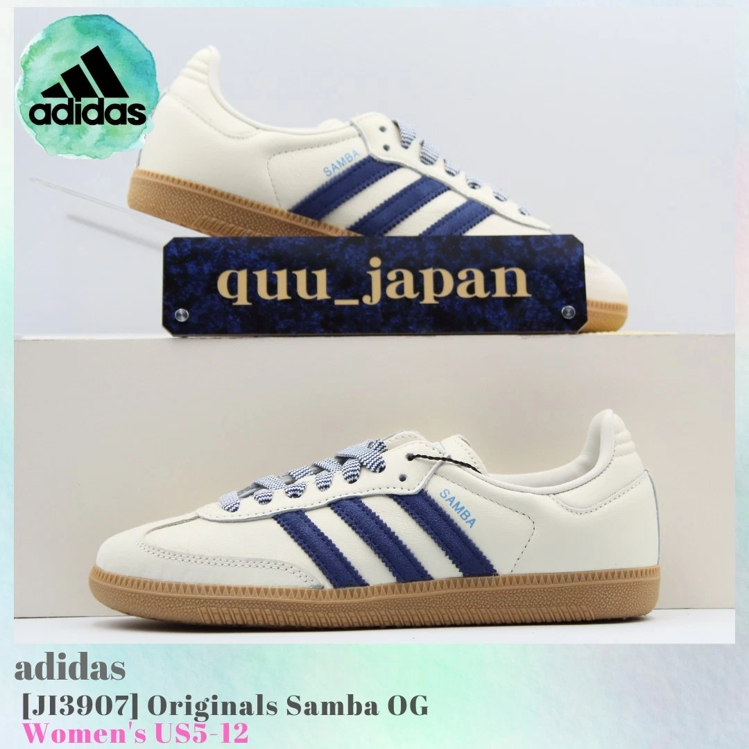 adidas Samba OG Off White Dark Blue W for sale | eBay